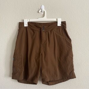 Novara Men's Brown cycling padded Shorts size M brown sport zippered pocket